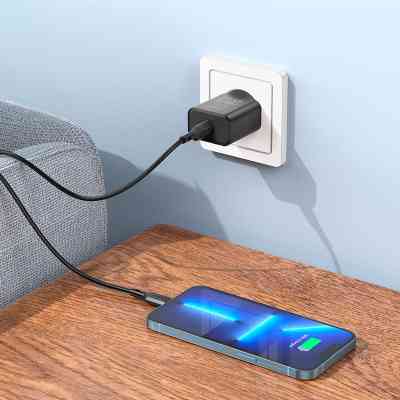 Зарядное устройство BOROFONE BA71A Power USB-C PD20W Black (6974443387957) Винница