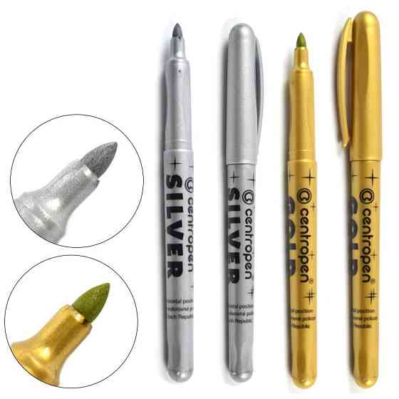 Маркеры для блестящих печатей: золото и серебро Киев