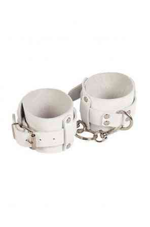 Наручники Leather Dominant Hand Cuffs, White Sex Aura Київ