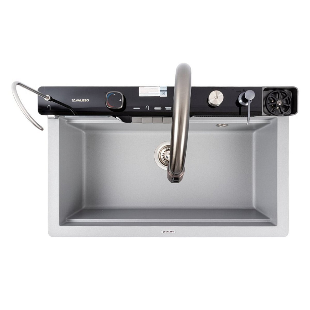 7546 EVANORA матова Мийка гранітна VALESO (сірий металік) Коломия - фото 5