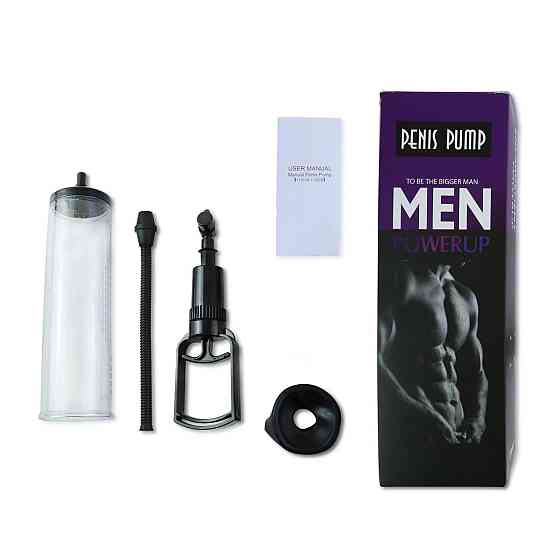 Вакуумна помпа з ручним насосом Men Powerup Black Sex Aura Київ