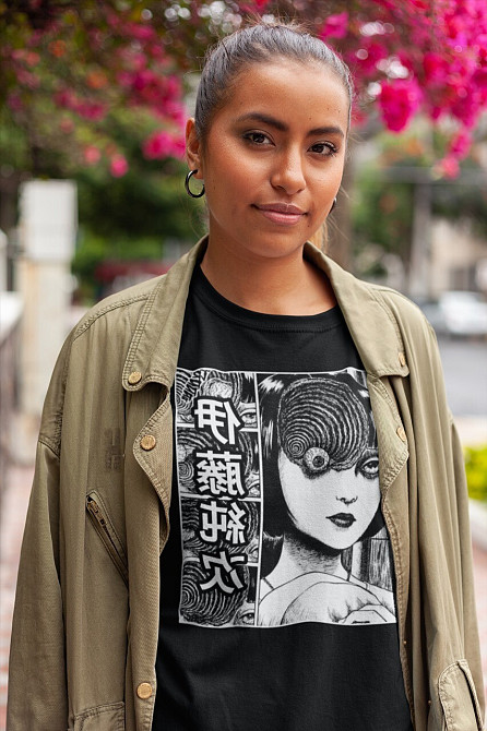 Футболка для мальчика аниме Томие Джунджи Іто Аниме оверсайз (рост от 165 до 180 ) Черний AnimeJ0151m Днепр - изображение 3