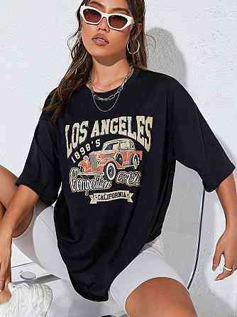 Футболка жіноча з принтом  48 Чорний 2664087674 Дніпро