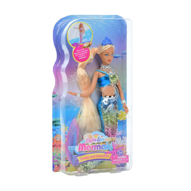 Дитяча лялька "Русалка" 8433(Blue) блакитний, вбрання з паєтками 29 см Вінниця - фото 1