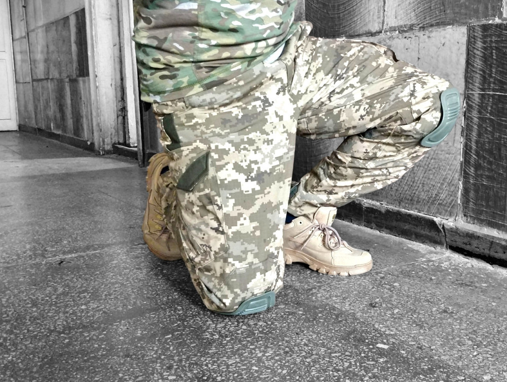 Штани чоловічі міцні військові армійські піксель із наколінниками Корд саржа Одеса - фото 2