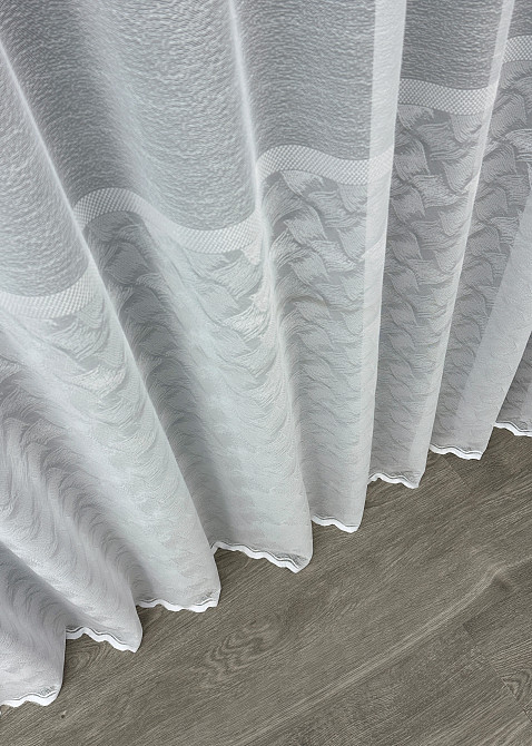 Тюль VR-Textil 1679т Преміум Жакард Білий 300х270 см (42-0691) Київ - фото 7