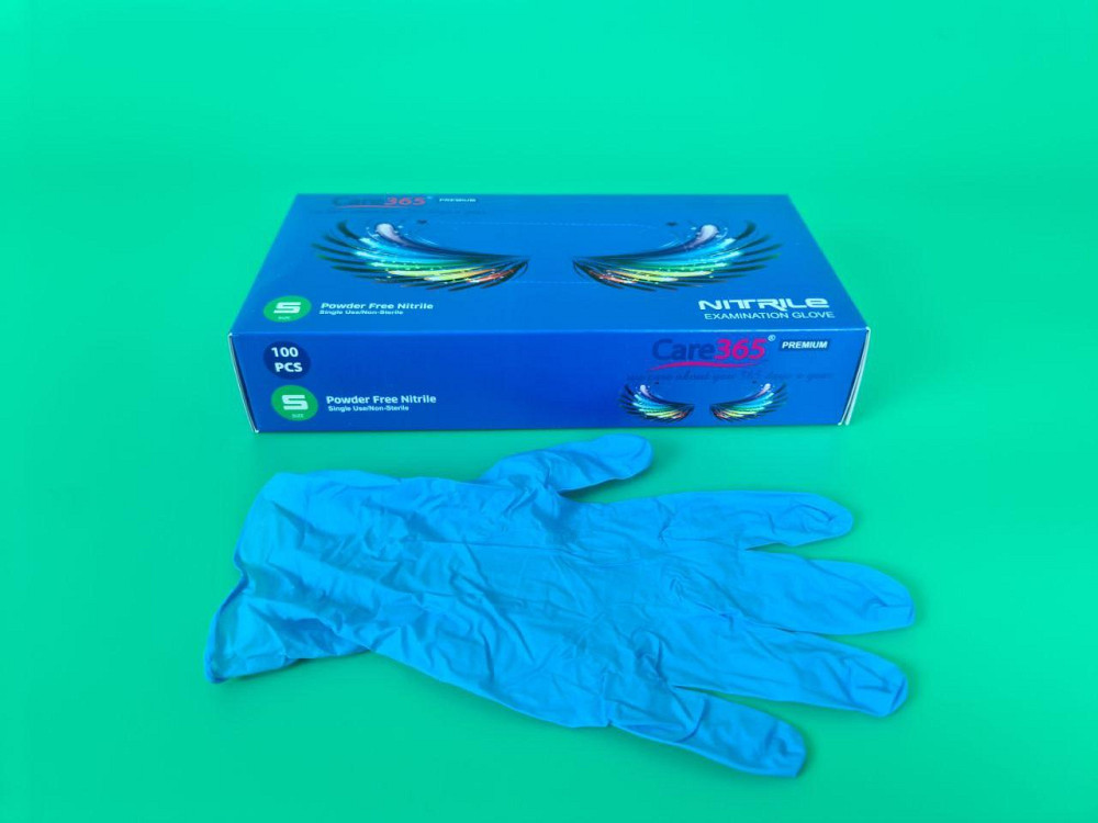 Рукавички Нітрил Синій (100 шт.) S (1 пачка) Харків - фото 4