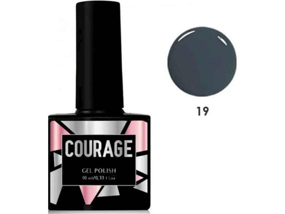 Гель-лак 10мл для нігтів №019 Сірий ТМ COURAGE Київ - фото 1