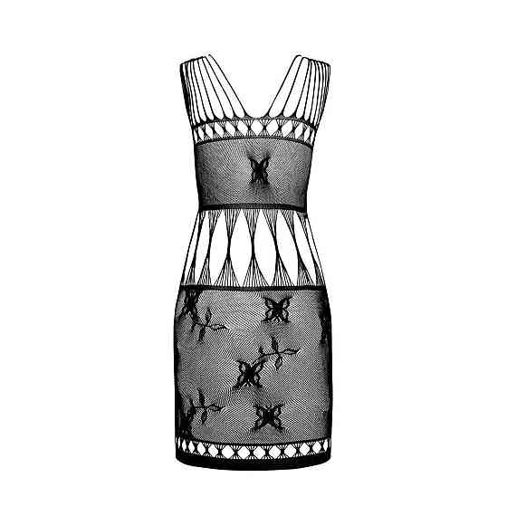 Бодістокінг мінісукня з метеликами Passion BS090 One Size black Sex Aura Київ
