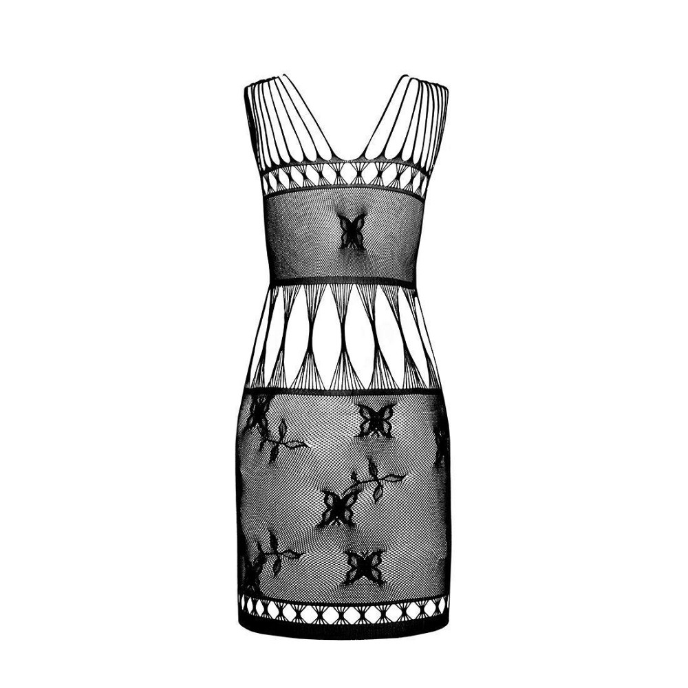 Бодістокінг мінісукня з метеликами Passion BS090 One Size black Sex Aura Київ - фото 6