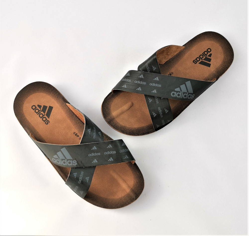 Чоловічі Шльопанці Тапочки Adidas Сланці Чорні Адідас (розміри: 40) Дніпро - фото 5