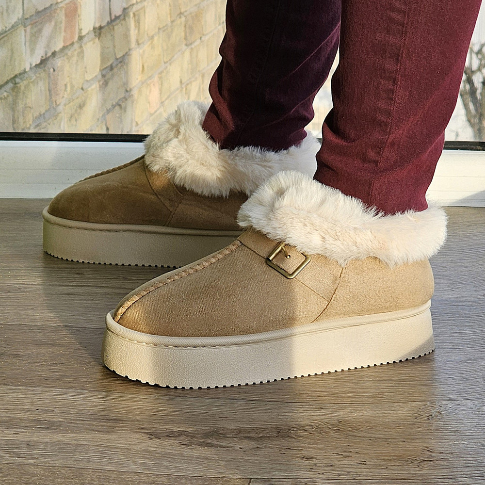 Зимові жіночі Уги Бежеві Чоботи з Хутром Теплі Сірі (розміри: 36,37,38,39,40,41) Дніпро - фото 3