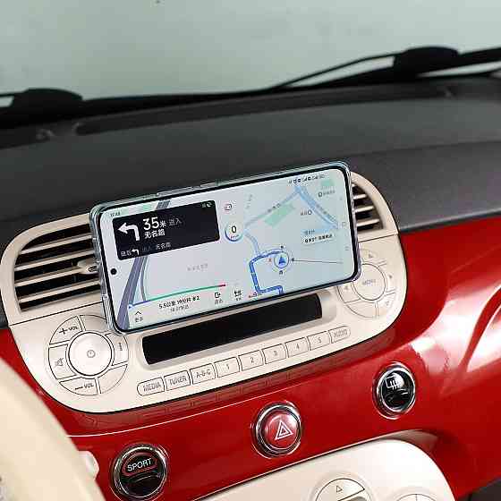 Автомобільний тримач для телефону на панель приладів для Fiat 500 (2010–2015), з алюмінієвого сплаву, на вентиляційну решітку Київ