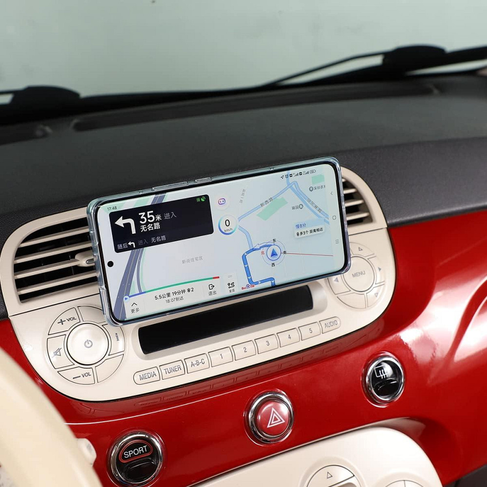 Автомобільний тримач для телефону на панель приладів для Fiat 500 (2010–2015), з алюмінієвого сплаву, на вентиляційну решітку Київ - фото 3