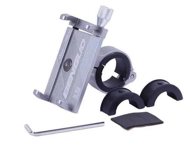 Держатель телефона HFCM-16  (крепление на руль),  алюминий, серый Мукачево - изображение 1