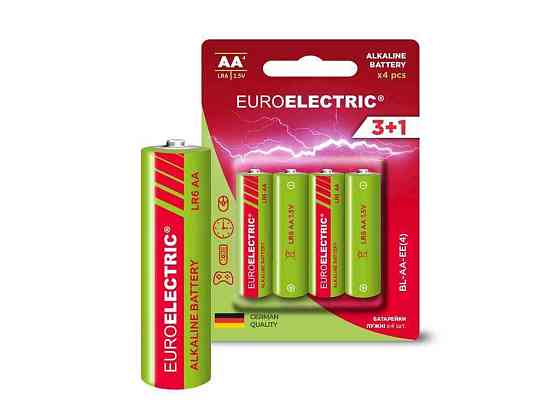 Батарейка щелочная LR6/AA 4шт 1,5V (блистер) ТМ EUROELECTRIC Киев
