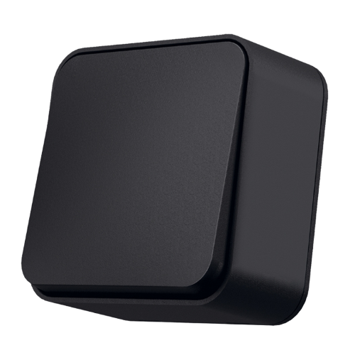 BINERA чорний графіт Вимикач зовнішній 1кл IP20 Videx Житомир