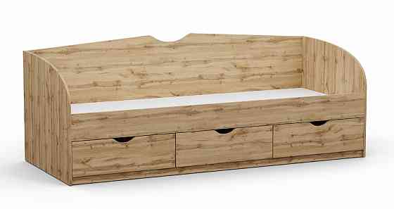 Кровать односпальная L-8, Дуб Аппалачи, 2030х834х766 Львов