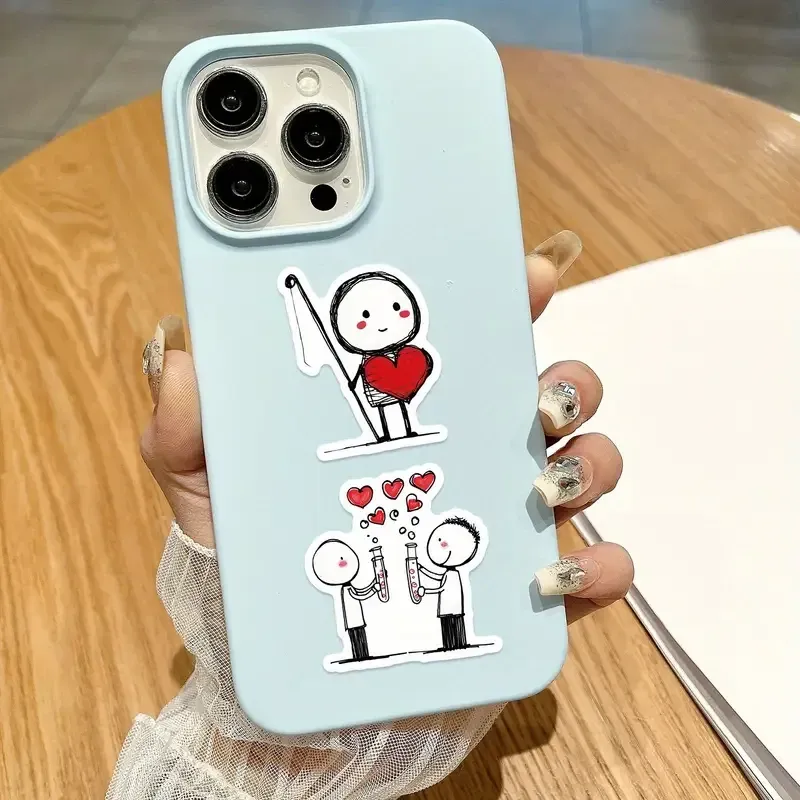 Набор наклеек с сердечками и любовными рисунками – 50 шт. Киев - изображение 6