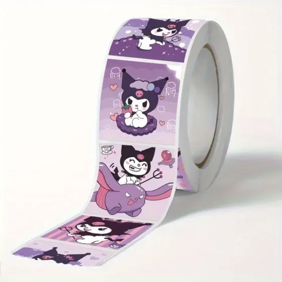 Набор милых кавайных стикеров в разных образах Kuromi – 500 шт, 10 дизайнов Киев