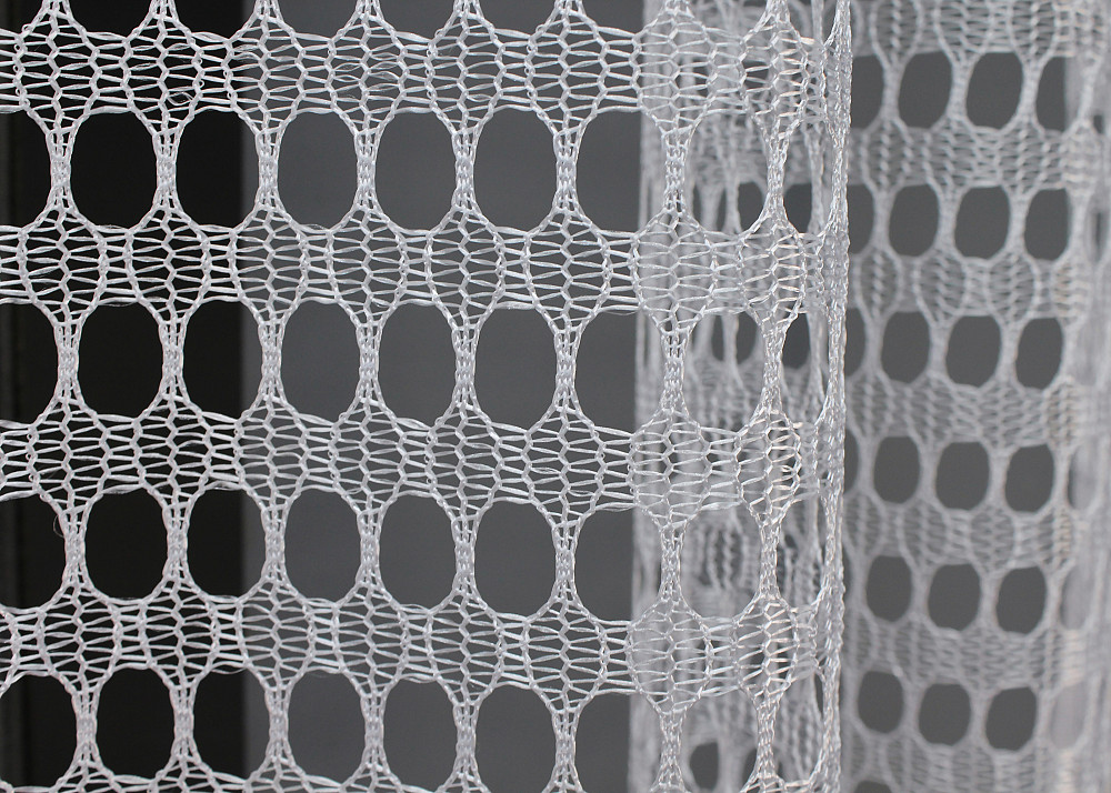 Кухонная арка VR-Textil № 000к сетка с бахромой белый с золотистым 270х150 см (51-196) Киев - изображение 4