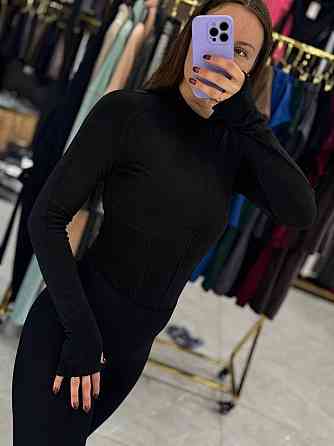 Жіночий базовий теплий боді з турецького мікрофлісу Чорний, 42 Одеса