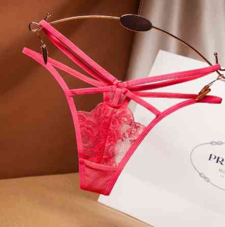 Еротичні стрінги коралові - розмір універсальний (42-44) Київ