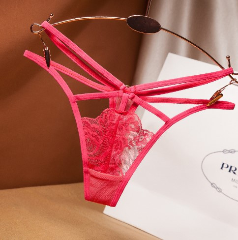 Еротичні стрінги коралові - розмір універсальний (42-44) Київ - фото 1