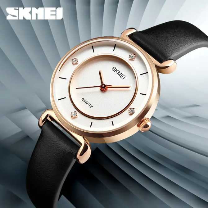 Жіночий класичний годинник Skmei 1330 (Золотистий) Вінниця - фото 8
