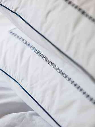 Ecotton Комплект постільної білизни Ecotton Євро з вишивкою та кантом український хрестик Dark Коломыя