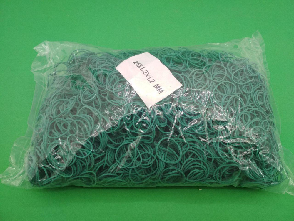 Гумка для грошей 25мм зелена 1,2 мм 1 кг "Plast" Харків - фото 1