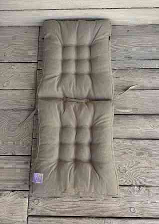 Подушка для стільців (50x120х8 см) подвійна Decorator Мальмо колір тауп 84-127 Київ