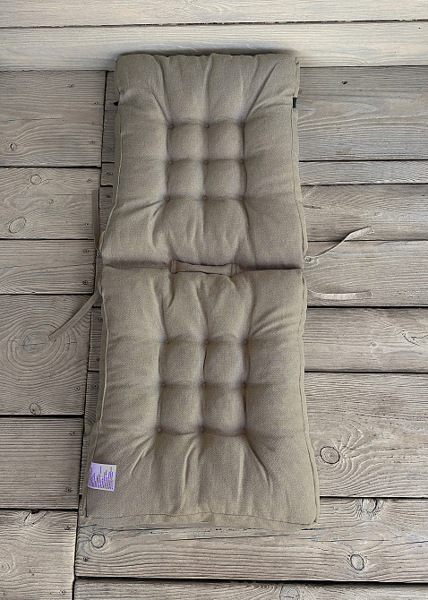 Подушка для стільців (50x120х8 см) подвійна Decorator Мальмо колір тауп 84-127 Київ - фото 3