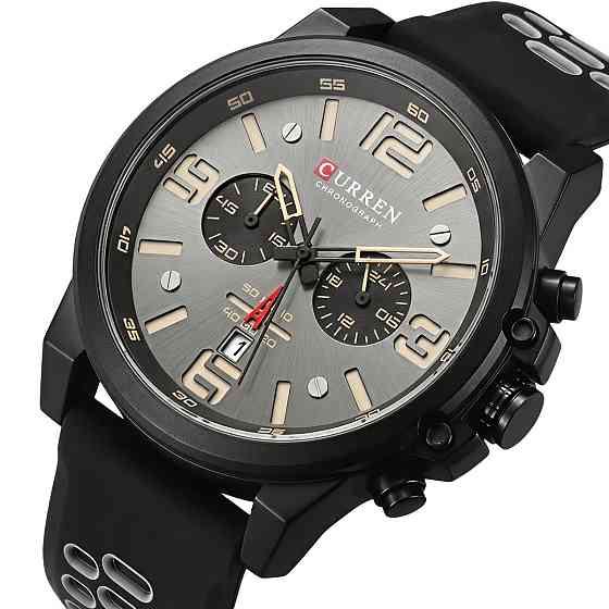 Часы мужские наручные Curren Monreal Flex Grey (2 ремешка) Винница