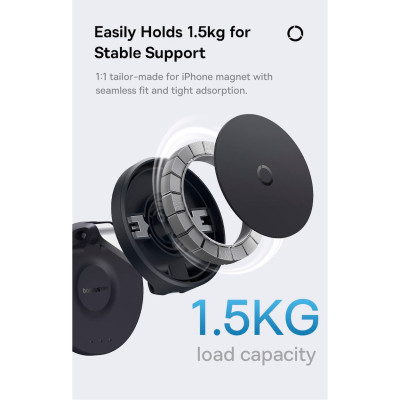 Універсальний автотримач Baseus MagPro Magnetic Foldable Phone Mount Cluster Black (B10564101121-00) Вінниця - фото 4