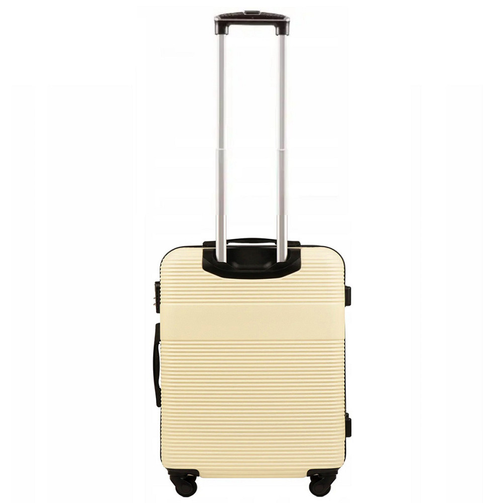 Валіза пластикова WINGS 5398 мала 55 см молочно-біла Київ - фото 3