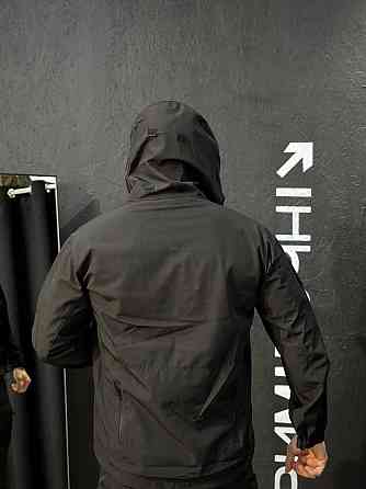 Військовий костюм чорний без утеплення чоловічий легкий дихаючий softshell вітростійкий варіант Львів