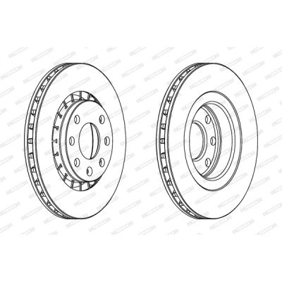 Гальмівний диск FERODO DDF206 Вінниця - фото 1