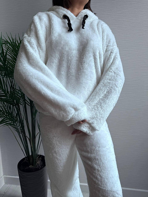 Теплый женский плюшевый костюм двойка плюшевый двухсторонний мех Одесса - изображение 4