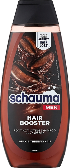 Шампунь для чоловіків з кофеїном для активації росту волосся Schauma Men Hair Booster Root Activating Львів - фото 1