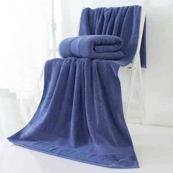 Рушник Махровий Банний (Бавовна) Lovely Svi в подарунковому пакеті розмір: 70 x 140 см Синій (271022) Київ