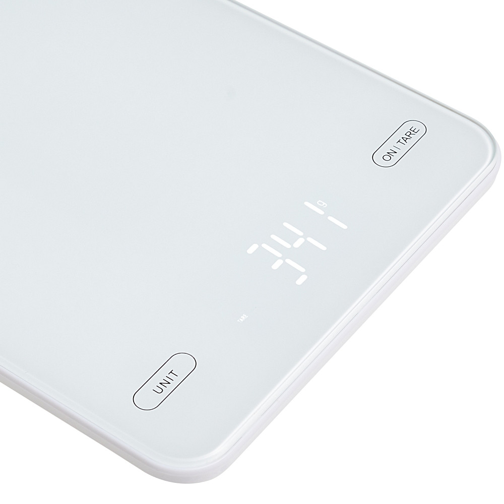 Ваги кухонні Adler AD 3177 white електронні/ 10кг/ г; мл, унція/ USB type C/ автовимкнення/ скло Вінниця - фото 4