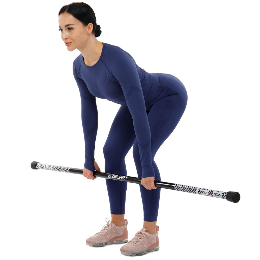 Палка гимнастическая 3-х секционная Бодибар Zelart 9994-9 вес 9кг Киев - изображение 8