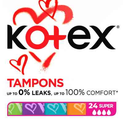 Тампоны Kotex Super 24 шт. (5029053534626) Винница