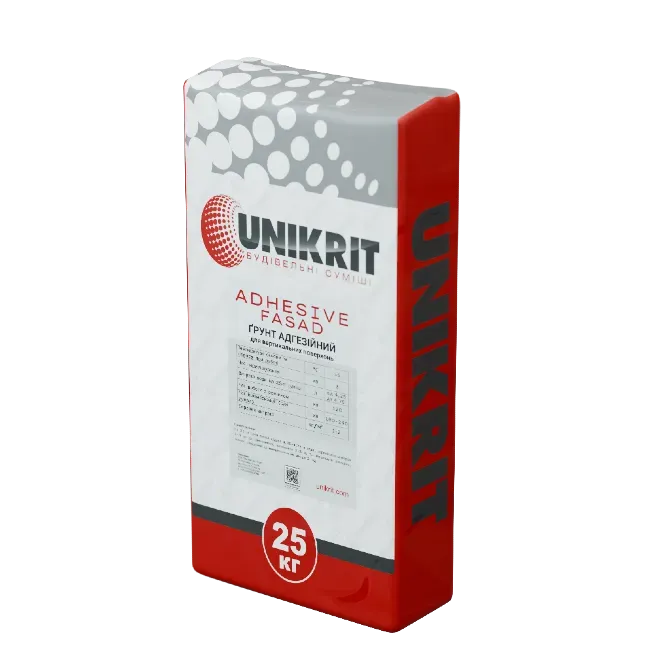 Бетоноконтакт (кварц — ґрунт) Unikrit Adhesive Fasad Харків - фото 1
