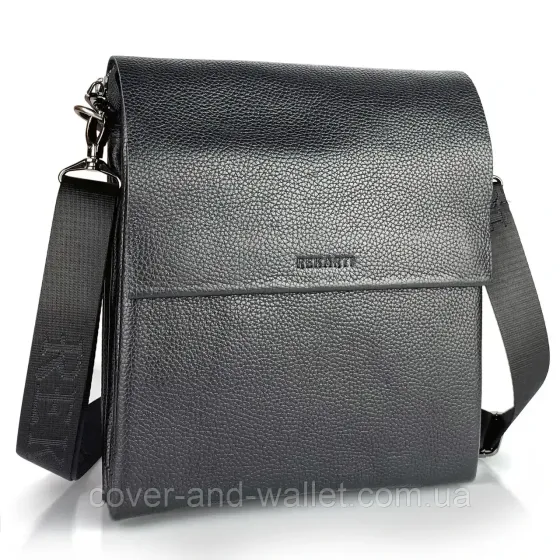 Мужская сумка-мессенджер классического дизайна из натуральной кожи флотар Rekarti 037 Киев