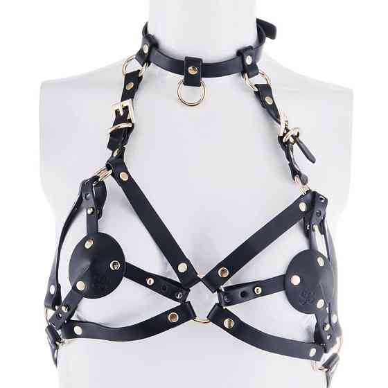 Портупея на грудь LOCKINK SEVANDA Queen Chest Harness with Removable Bra Sex Aura Київ