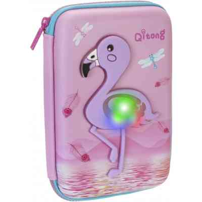 Пенал Cool For School LED 1 отделение с органайзером розовый (QT-5758-Pink) Винница