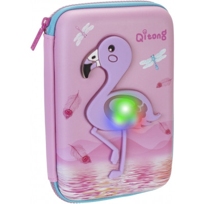 Пенал Cool For School LED 1 отделение с органайзером розовый (QT-5758-Pink) Винница - изображение 1