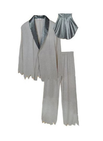 Чоловічий костюм Наречений для вечірки на Хелловін смокінг краватка брюки розмір L 52-54 серый Київ - фото 2